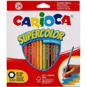 סט 24 עפרונות אקוורל Supercolor Carioca