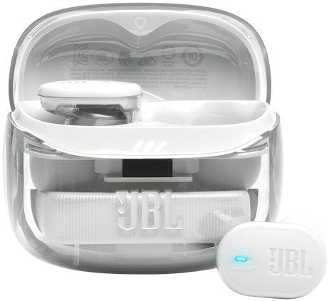אוזניות תוך־אוזן אלחוטיות עם ביטול רעשים JBL Tune Buds 2 Ghost Edition – צבע לבן