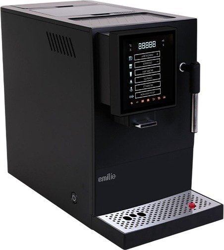 אמיליו מיני מכונת קפה אוטומטית עם סטימר צבע שחור