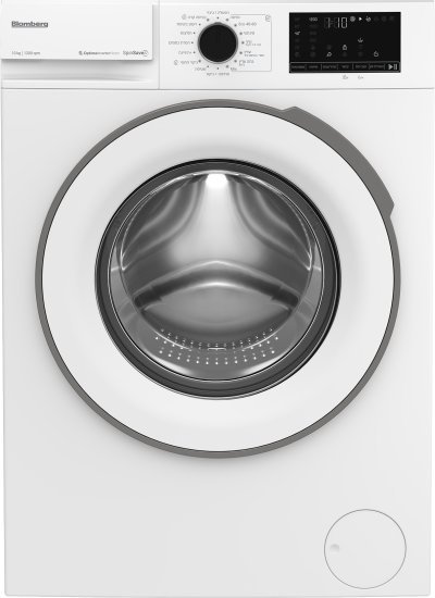 מכונת כביסה פתח חזית 10 ק"ג 1200 סל"ד Blomberg BB1001UM – צבע לבן
