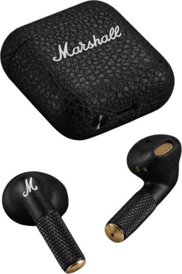 אוזניות אלחוטיות Marshall Minor IV True Wireless – צבע שחור