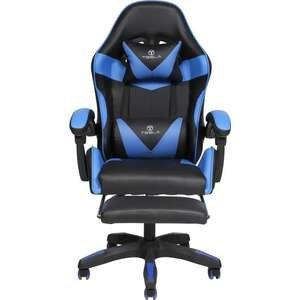 כיסא גיימינג Tesla 7038 כחול עם הדום ועיסוי
