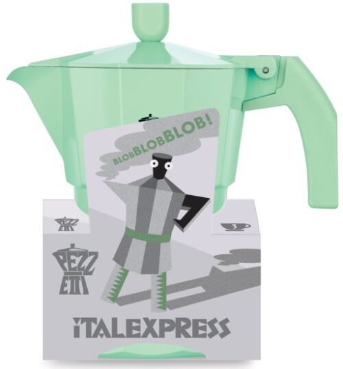 417925_b_1.jpg Pezzetti ITALEXPRESS מקינטה אלומיניום 3 כוסות ירוק פסטל