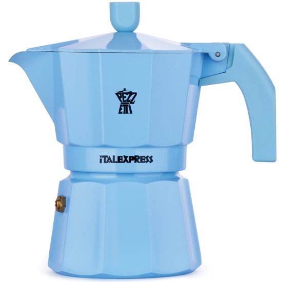 Pezzetti ITALEXPRESS מקינטה אלומיניום 3 כוסות תכלת פסטל