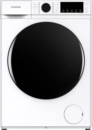 מכונת כביסה פתח חזית 8 ק"ג 1200 סל"ד קראון CRKWM20058 – צבע לבן