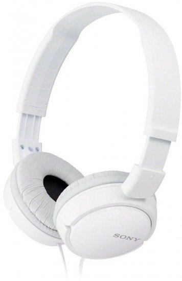 Sony MDR-ZX110/W אוזניות On-Ear – לבן