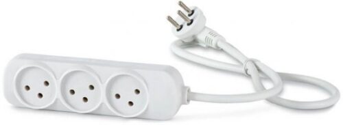 רב שקע 3 שקעים וכבל באורך 1 מטר NISKO