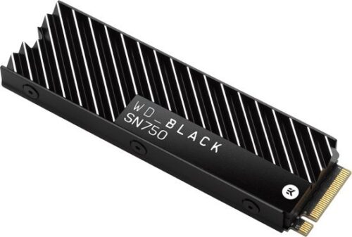 כונן Western Digital Black SN750 Heatsink WDS100T3XHC 1TB M.2 2280 PCIe NVMe SSD