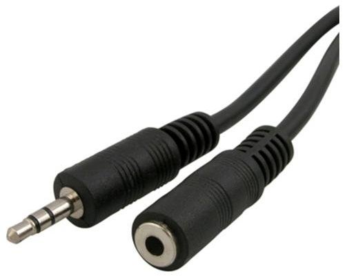 כבל מאריך סטריאו 3.5 מ''מ זכר לחיבור 3.5 מ''מ נקבה באורך 5 מטרים Gold Touch