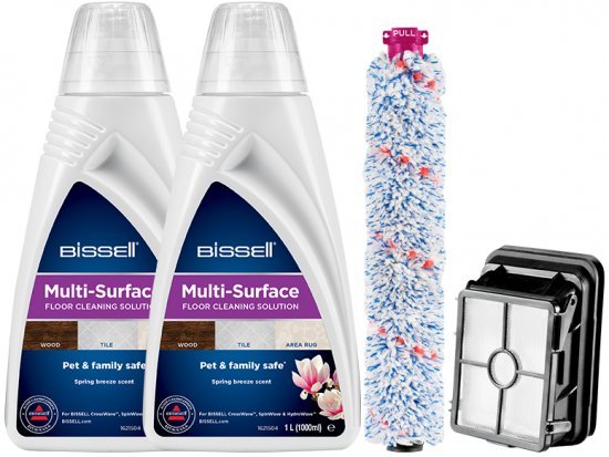 ערכת Multi Surface Clean Set VIP הכוללת - זוג סבונים + מברשת + פילטר לשוטפי רצפות Bissell Crosswave 2815