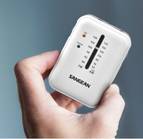 רדיו אנלוגי נייד (טרנזיסטור) SANGEAN POCKET-320 SR-32 - צבע לבן