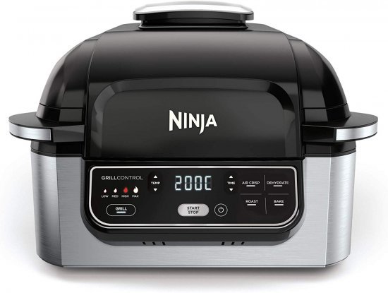 גריל חשמלי Ninja Foodi Health Grill & Air Fryer AG301EU - שנה אחריות