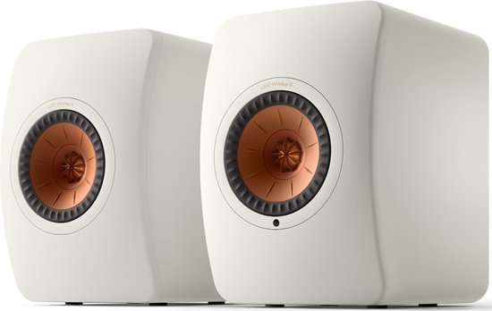 זוג רמקולים מדפיים אלחוטיים KEF LS50 Wireless II - צבע לבן