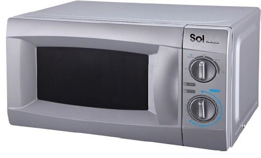 מיקרוגל מכני 20 ליטר Sol SL-7820 700W - צבע כסוף