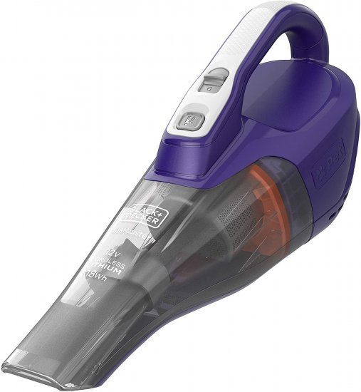 שואב אבק ציקלוני נטען Black+Decker Dustbuster Pet Pro DVB315JP - צבע סגול