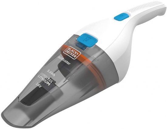 שואב אבק ידני נטען Black+Decker Dustbuster NVC115JL - צבע לבן