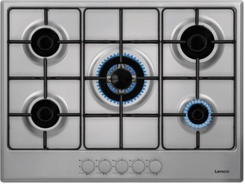 כיריים גז 5 להבות בישול LENCO LH-704IX - צבע נירוסטה