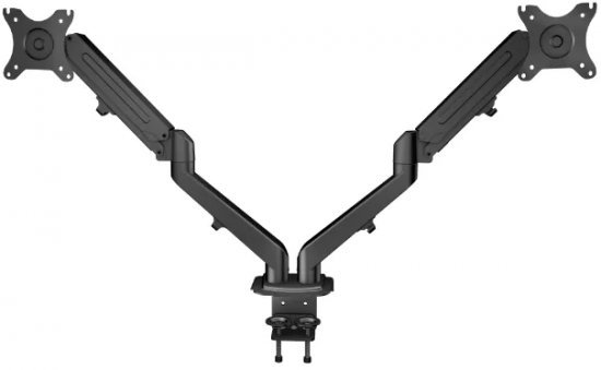 זרוע שולחנית כפולה בוכנת גז למסכים עד 27 אינטש Gold Touch