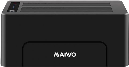 134837_b_1.jpg תחנת עגינה Maiwo 3.5'' / 2.5'' Dual Bay SATA HDD & SSD USB 3.0 K3082