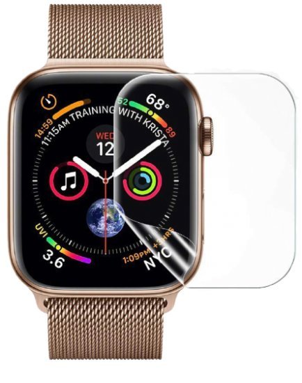 מגן מסך TPU ל- Apple Watch 44mm  - שקוף - 2 יחידות