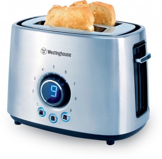 מצנם 2 פרוסות דיגיטלי עם מתקן לקרואסונים Westinghouse WKTTA10181000W - צבע נירוסטה
