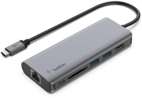 תחנת עגינה Belkin Connect USB Type-C 6-IN-1 Multiport