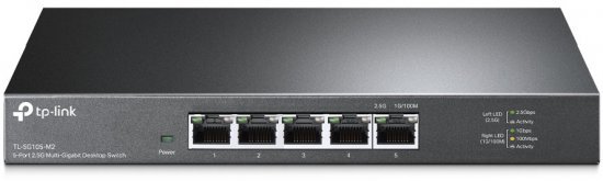 מתג שולחני TP-Link 5-Port 2.5GBASE-T Multi-Gigabit TL-SG105-M2 V1