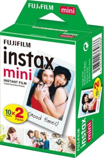 160560_b_1.jpg מארז 20 סרטי צילום Fujifilm instax Mini White למצלמות אינסטנט Fujifilm instax Mini