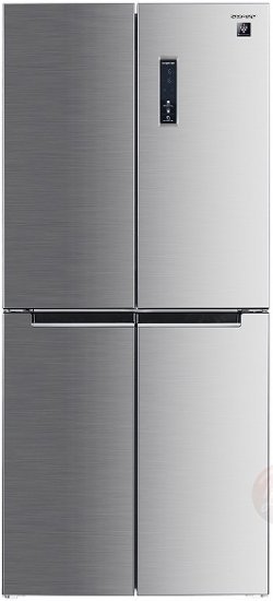 מקרר 4 דלתות מקפיא תחתון אינוורטר 472 ליטר Sharp SJ-8420-SL - נירוסטה