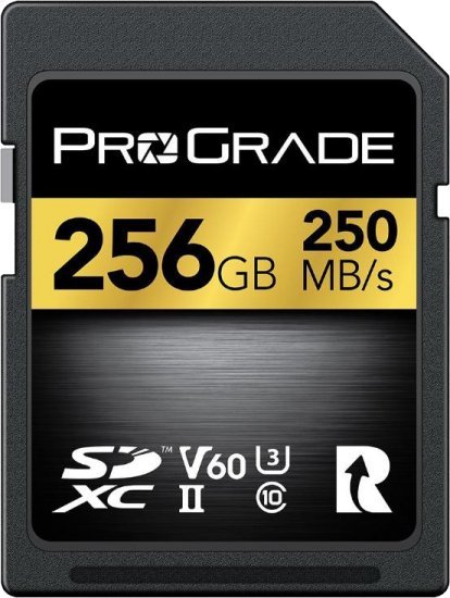 כרטיס זכרון ProGrade Digital SDXC UHS-II V60 256GB