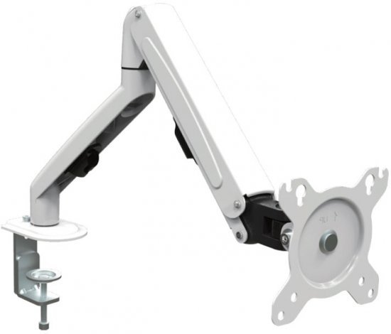 זרוע שולחנית למסך בגודל ''17-''27 אינץ' AR-110D-W מבית Gold Touch - צבע לבן