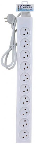 רב שקע 10 וכבל באורך 1 מטר Semicom