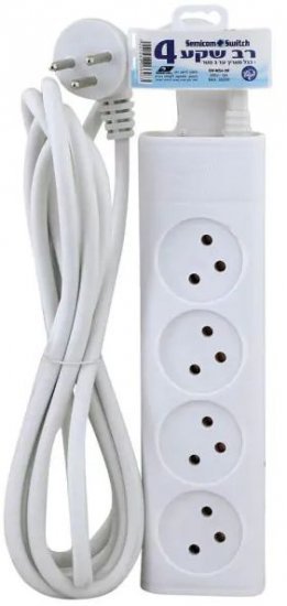 176953_b_1.jpg רב שקע 4 וכבל באורך עד 3 מטר Semicom