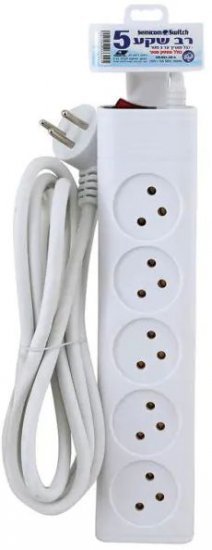 176962_b_1.jpg רב שקע 5 וכבל באורך עד 3 מטר + מפסק Semicom