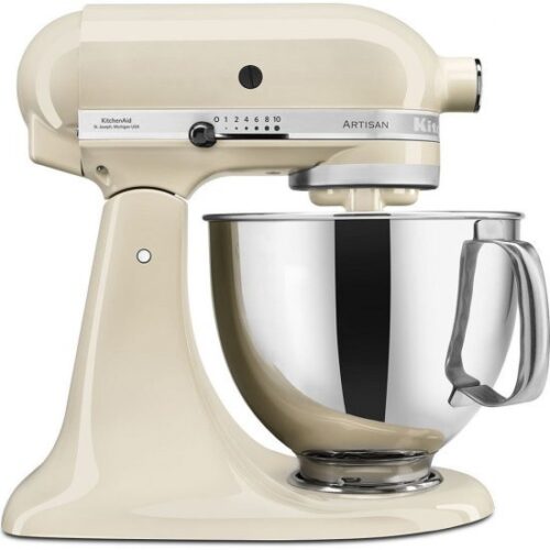 מיקסר שולחני עם 2 קערות נירוסטה 4.8 ליטר / 3 ליטר KitchenAid Artisan 5KSM175PSIAC - צבע קרם שקד - אחריות יבואן רשמי ניופאן