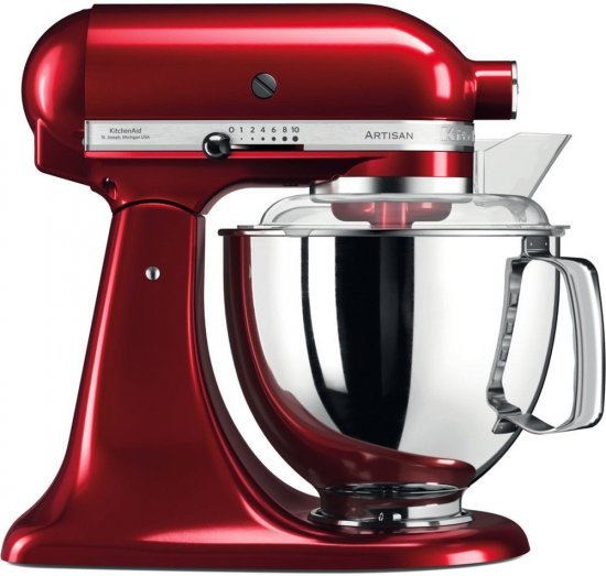 מיקסר שולחני עם 2 קערות נירוסטה 4.8 ליטר / 3 ליטר KitchenAid Artisan 5KSM175PSICA - צבע אדום תפוח - אחריות יבואן רשמי ניופאן