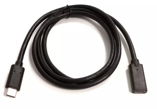 מתאם מחיבור USB 3.1 Type C זכר לחיבור USB 3.1 Type C נקבה Gold Touch - באורך 0.5 מטר