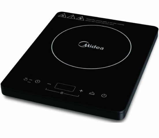 כיריים אינדוקציה מוקד בישול אחד Midea 2000W - צבע שחור