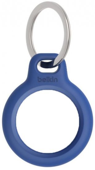 מחזיק מאובטח ל-AirTag עם מחזיק מפתחות Belkin - כחול