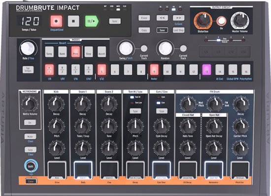 מכונת תופים אנלוגית Arturia DrumBrute Impact