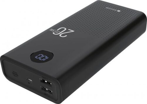 סוללת גיבוי ניידת  USB Type-C ו- Miracase 20000mAh Universal USB - צבע שחור