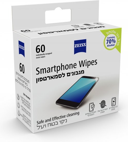 189560_b_1.jpg מארז 60 מטליות ניקוי לסמארטפונים Zeiss