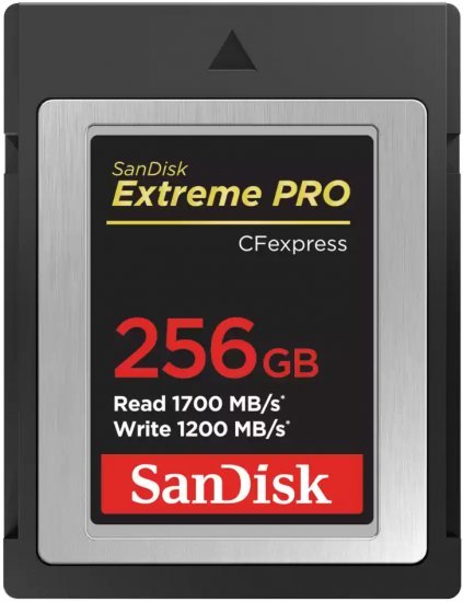 כרטיס זיכרון SanDisk Extreme PRO CFexpress Type B - דגם SDCFE-256G-GN4NN - נפח 256GB