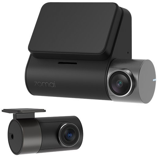 מצלמת דרך קדמית + אחורית לרכב 70mai Dash Cam Pro Plus+ A500S-1 - שנה אחריות יבואן רשמי ע''י המילטון