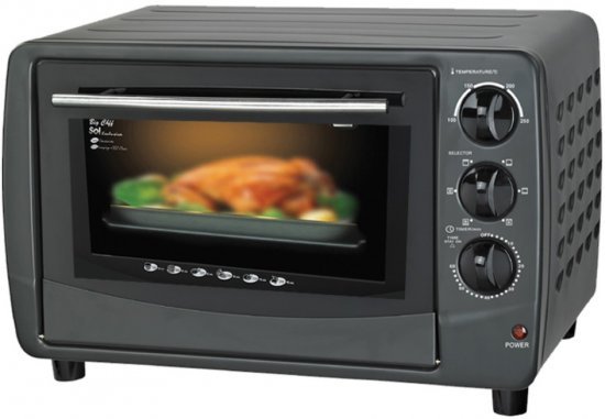 טוסטר אובן 20 ליטר Sol SL-20L 1380W - צבע שחור פחם