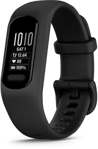 רצועת כושר Garmin Vivosmart 5 - גודל Small / Medium - צבע שחור - שנה אחריות יבואן רשמי על ידי רונלייט