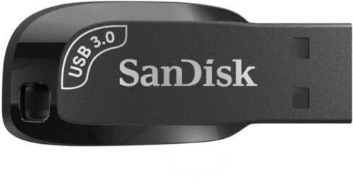 זיכרון נייד SanDisk Ultra Shift USB 3.0 - דגם SDCZ410-064G-G46 - נפח 64GB - צבע שחור