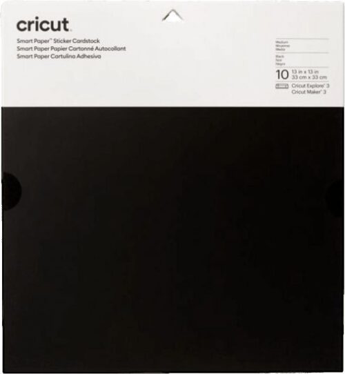 210393_b_1.jpg נייר קארדסטוק דביק 33x33 ס''מ 10 יחידות Cricut צבע שחור