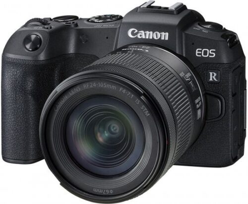 מצלמה דיגיטלית ללא מראה Canon EOS RP - גוף בלבד - צבע שחור + עדשת RF 24-105mm F4-7.1 IS STM