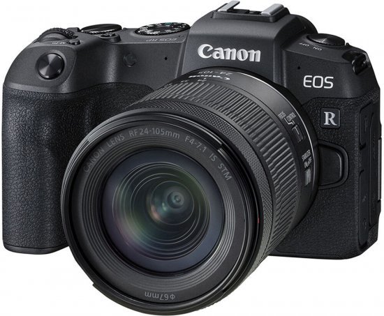 מצלמה דיגיטלית ללא מראה Canon EOS RP - גוף בלבד - צבע שחור + עדשת RF 24-105mm F4-7.1 IS STM
